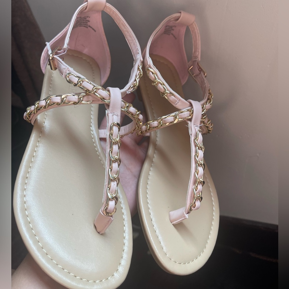 Blush pink sandals